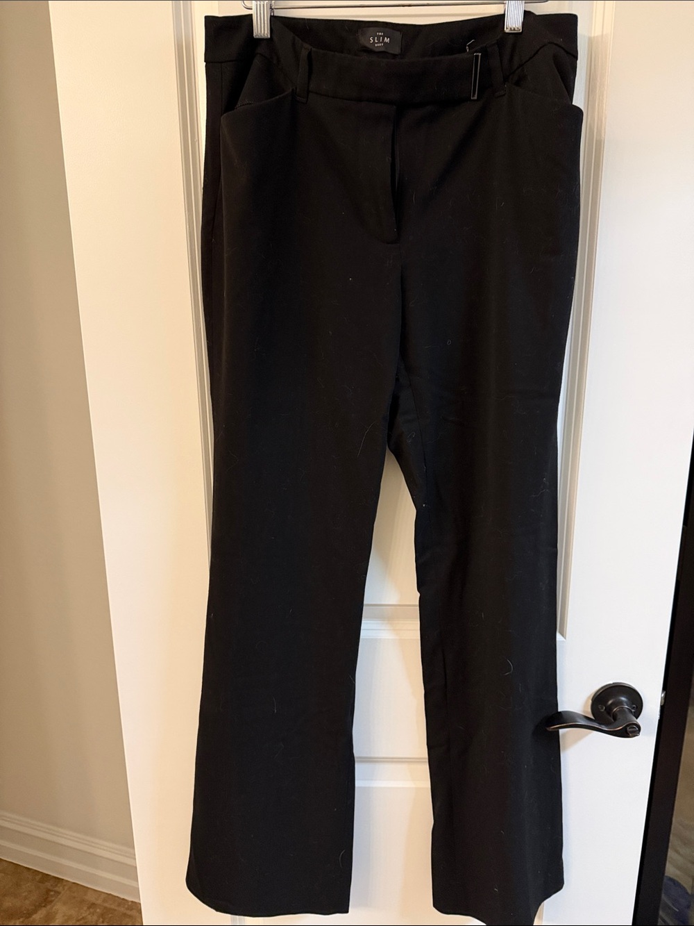 White House Black Market Black Boot-Cut Work Pants